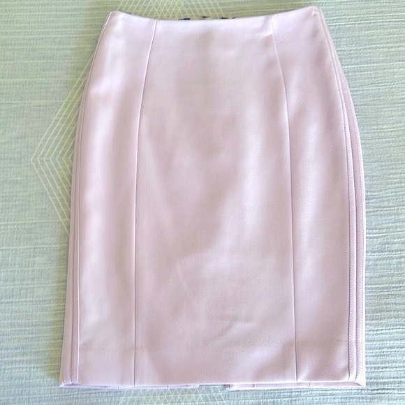 WHBM Double Texture Pencil Skirt Lilac Pink 00P - Picture 4 of 11